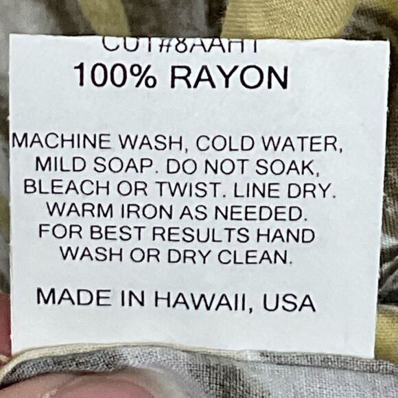 Jams World Kona Coast Shirt Sz XL Aloha Hawaiian Made in Hawaii Multi-Color Palm - Picture 5 of 6